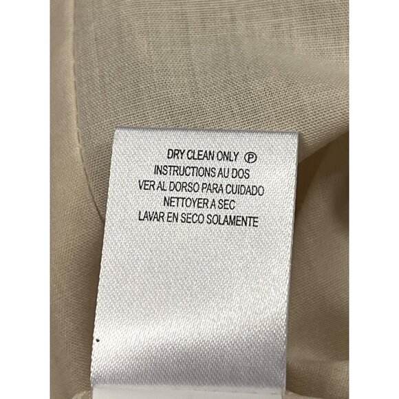 Tahari Arthur S. Levine Women Linen Blazer Jacket Size 16 Light Natural NWT New - Picture 11 of 12